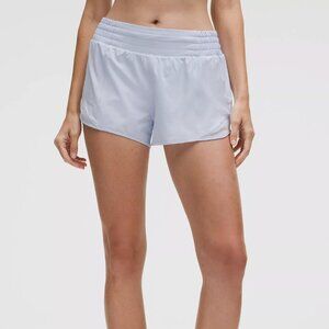 lululemon Hotty Hot High Rise Lined Short 4" - Light Blue, Size 2